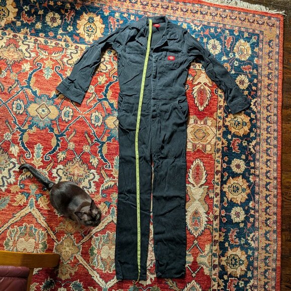 Dickie's Coveralls, Black button up, sz S, 98% cotton - Picture 4 of 12